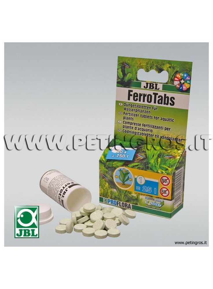 Ferrotabs JBL fertilizzante a base ferro per acquario
