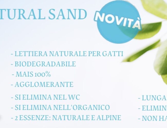 Lettiera Natural Sand: La scelta ideale per un ambiente igienico per il tuo gatto