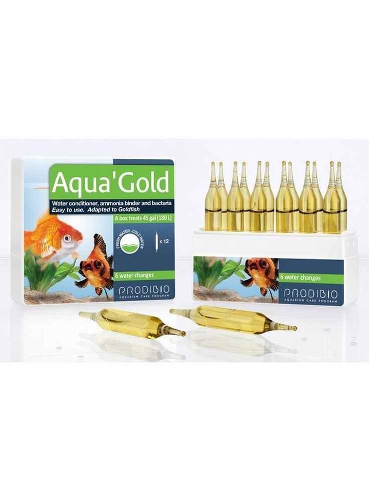 Prodibio AQUA'GOLD declorificante e batteri per Pesci rossi 12 fiale