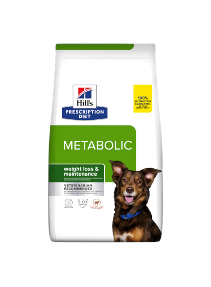 Hill's PRESCRIPTION DIET Metabolic crocchette per cani per la gestione del peso con agnello e riso