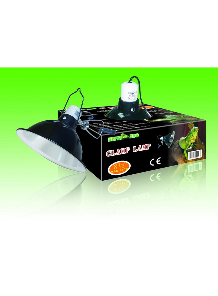 REPTIZOO RL05 PORTALAMPADA IN ALLUMINIO NERO - MAX 150W