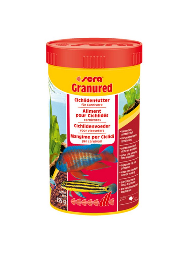 Sera Granured mangime per pesci lago tanganika 100 250 500 1000 ml