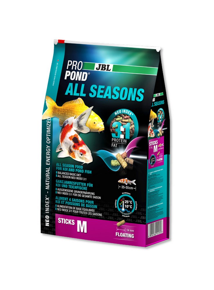 JBL PROPOND All Seasons M mangime in pellets completo per tutti i pesci da laghetto