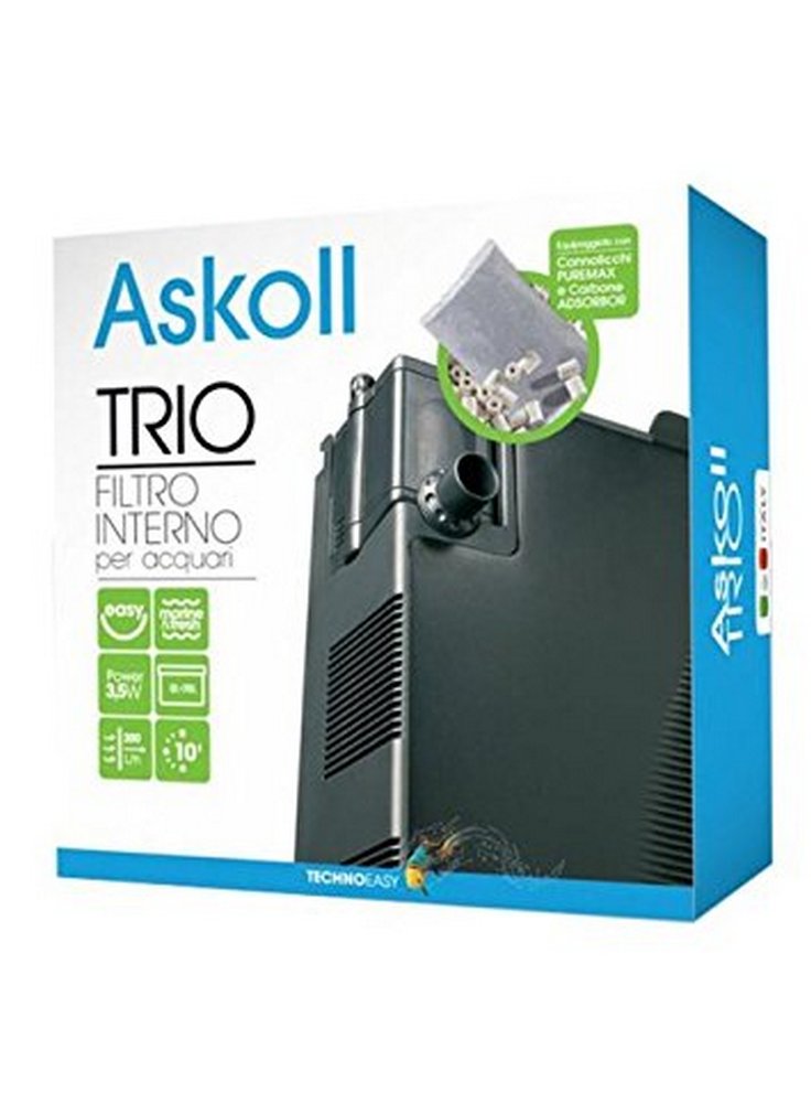 Askoll filtro interno TRIO per acquari fino a 70l