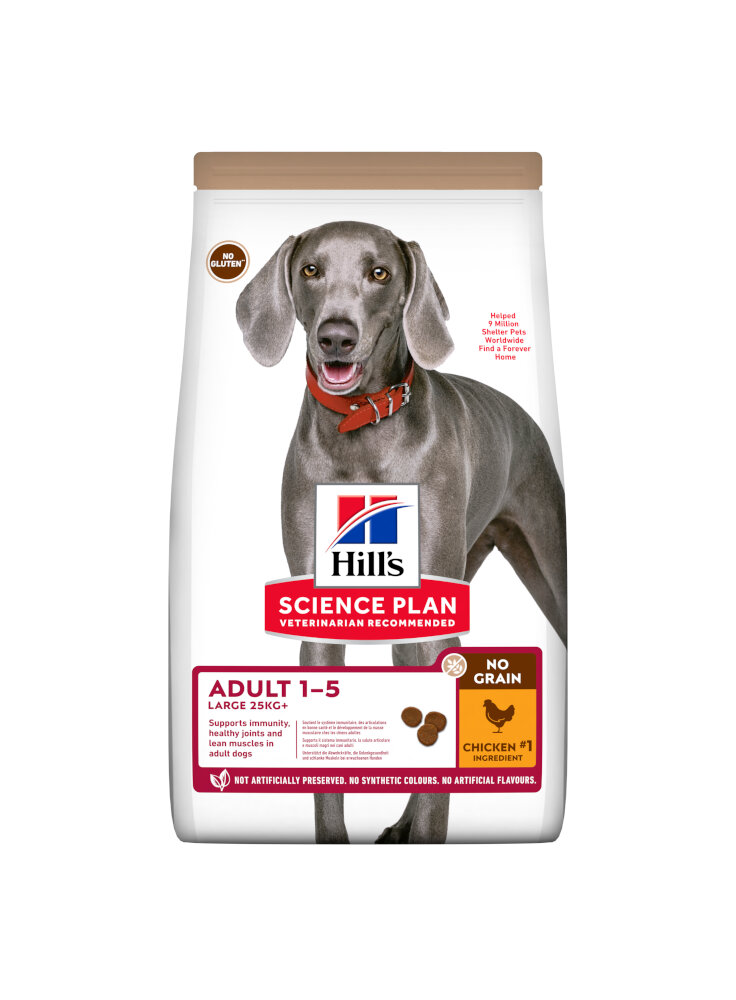 Hill's Science Plan NO GRAIN LARGE BREED Alimento per Cani con Pollo