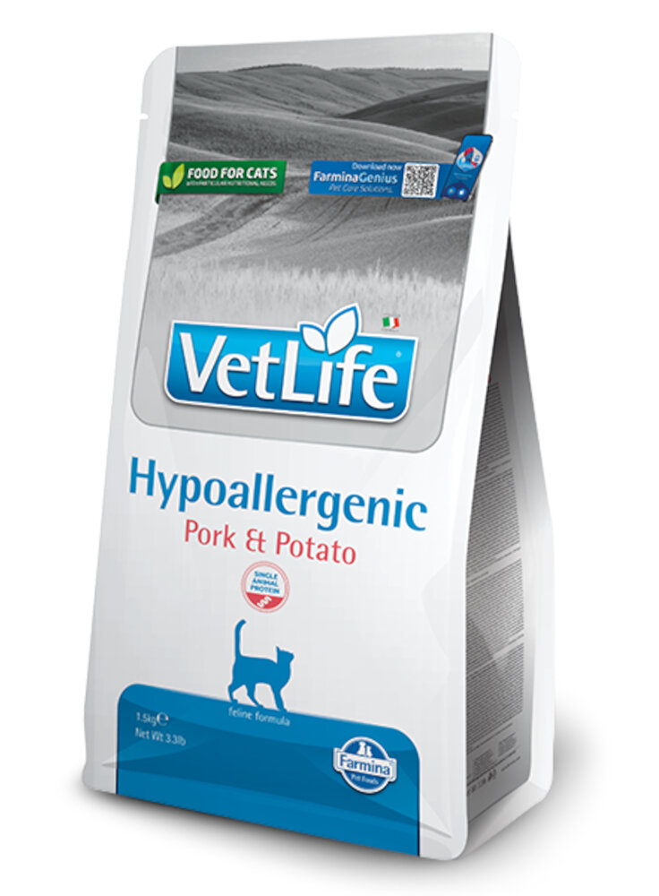 VET LIFE NATURAL HYPOALLERGENIC PORK & POTATO FELINE