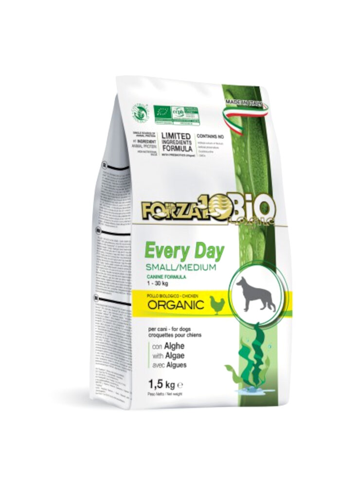 Forza 10 Every Day Bio Small/Medium Cane al Pollo e Alghe 1,5 kg