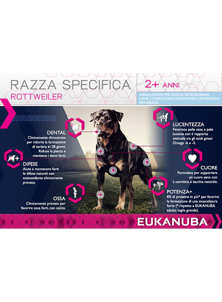 Eukanuba rottweiller scheda tecnica del prodotto