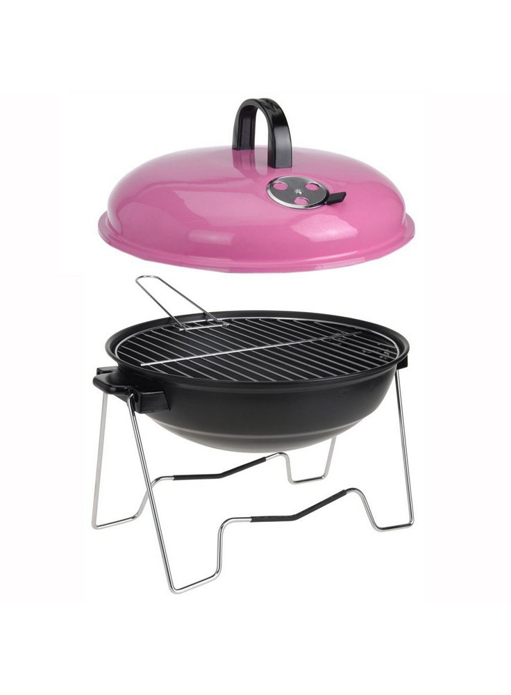 Barbecue BBQ Equipment a carbone portatile colori assortiti 36Dx24.5h cm