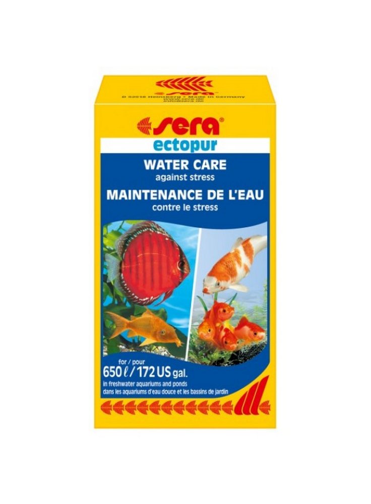 Sera ectopur trattamento dell'acqua contro lo stress nell'acquario