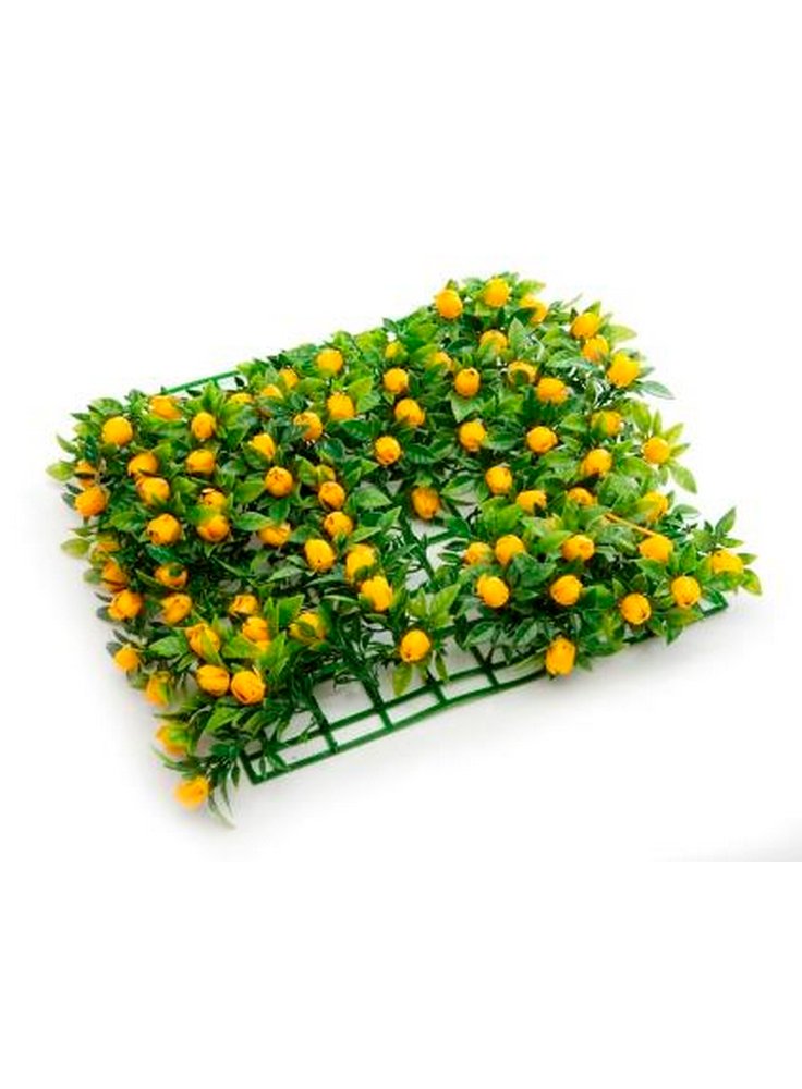 Tappeto erboso prato fiorito giallo 25x25cm