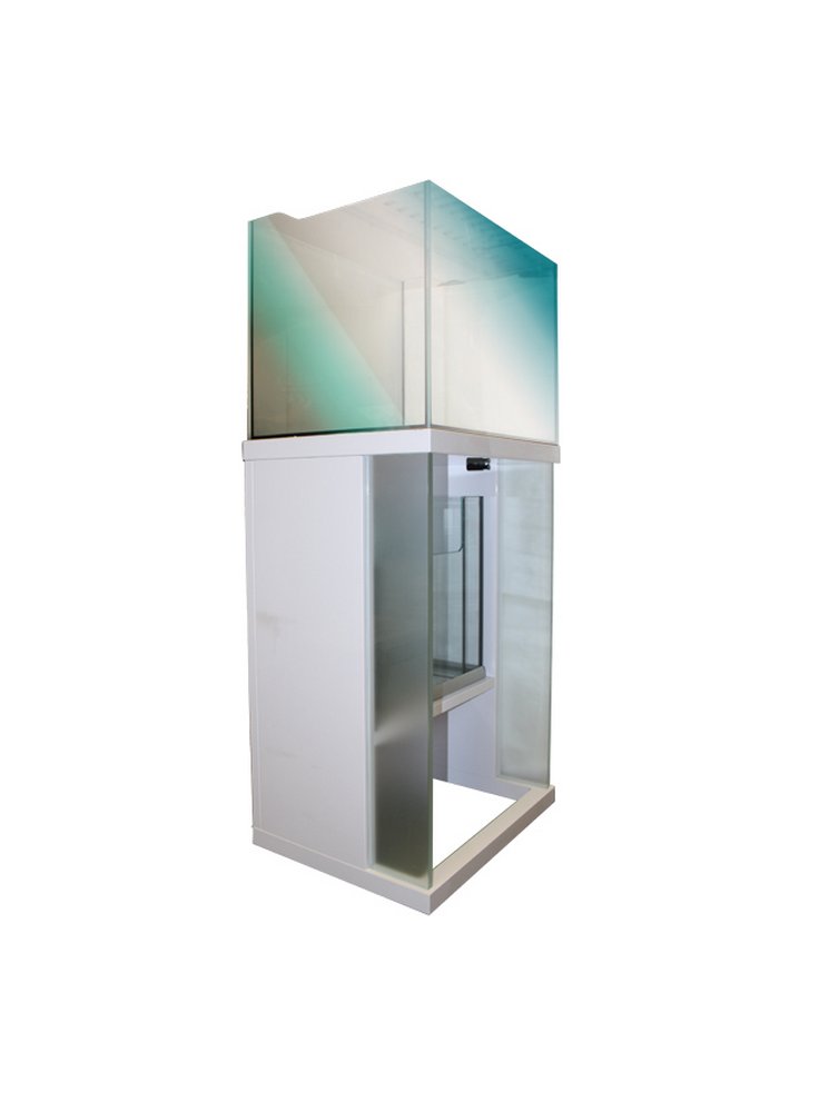 Acquario 90 litri con supporto e vasca (L56xP46xH127 cm)