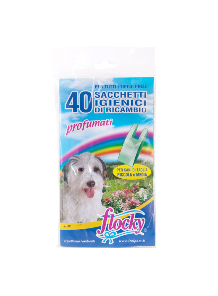 Flocky 40 Sacchetti igienici raccoglifeci