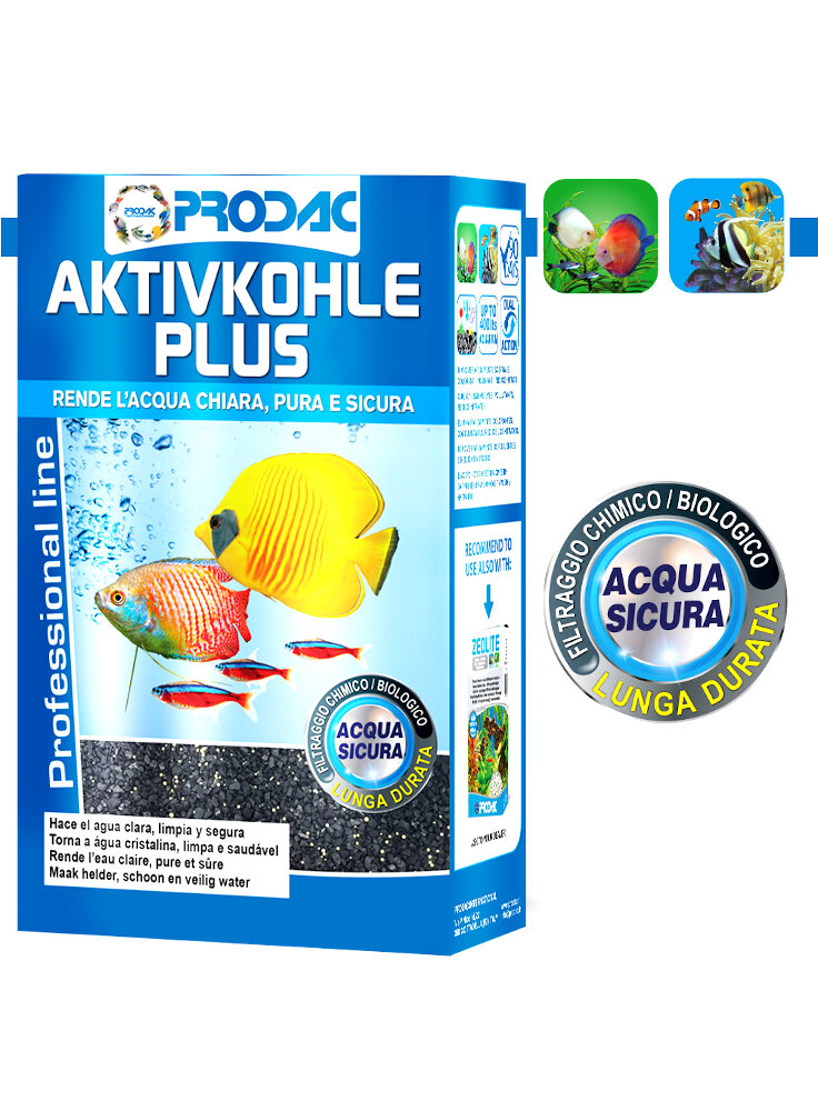 Prodac Activekohle Plus Carbone a base di cocco