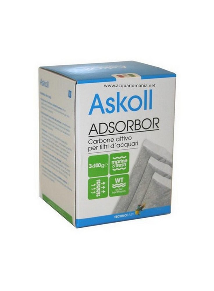 Askoll carbone attivo Adsorbor 3x100gr