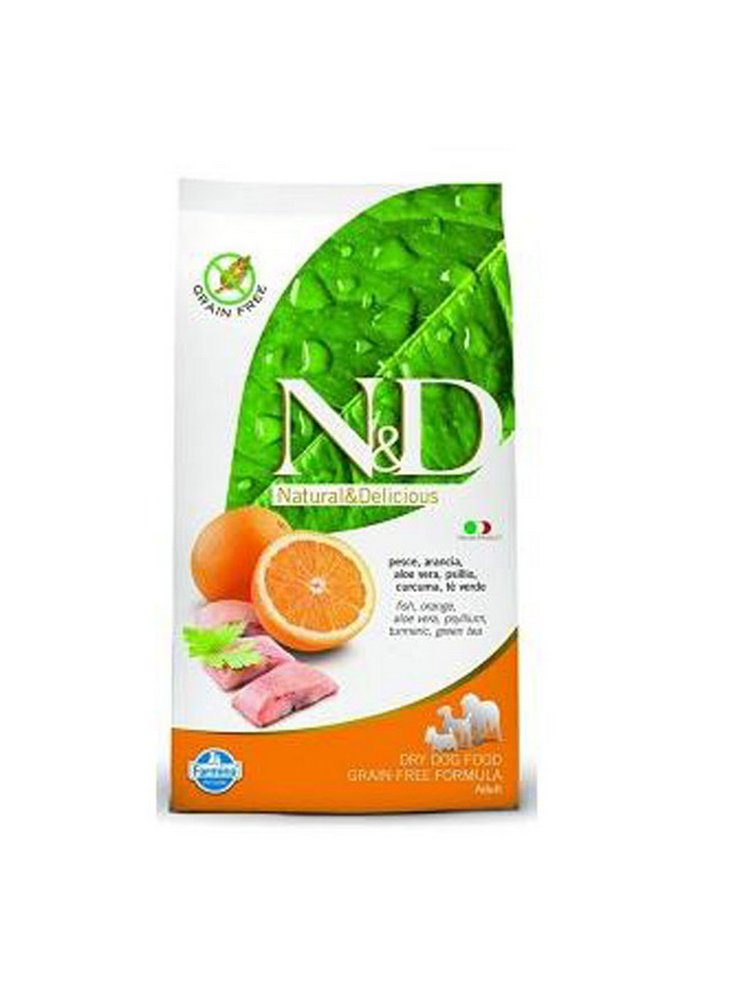 n&d Farmina Crocchette dog grain free large pesce e arancia 12 kg