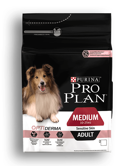 Purina Pro Plan Medium Adult Sensitive Skin OptiDerma Salmone e riso