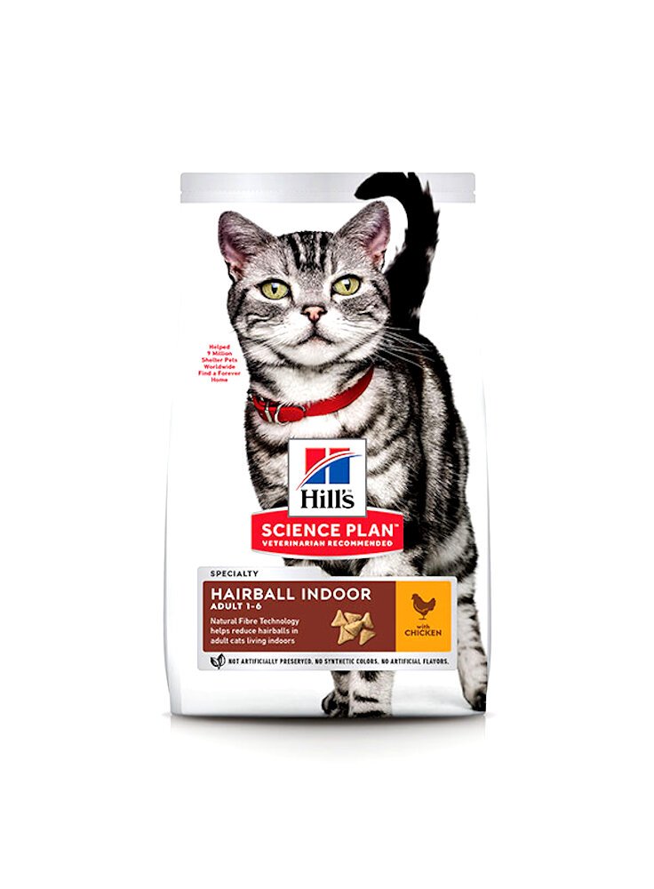 Hill's feline Hairball e Indoor cat con pollo