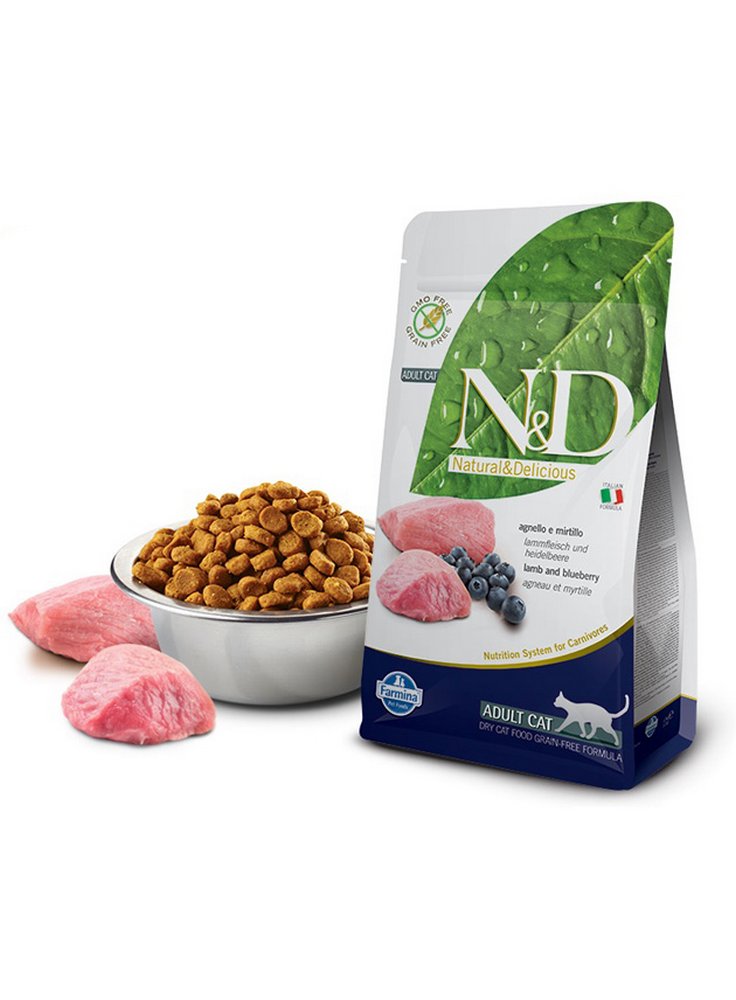 Farmina N&D gatto grain free agnello e mirtillo