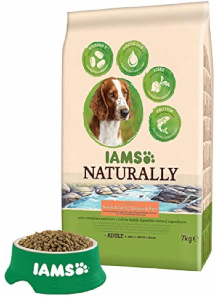 Iams Naturally Dog Adult All Breeds Salmon