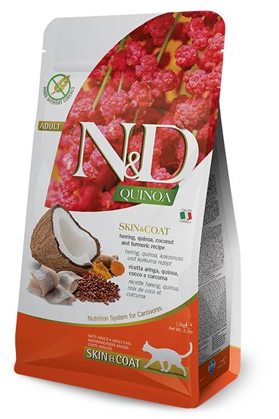 N&D Quinoa Cat Skin Aringhe kg 5