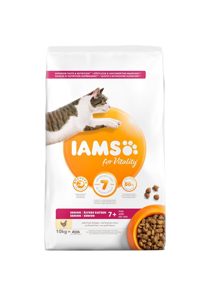 Iams Cat Base Senior All Breeds al Pollo