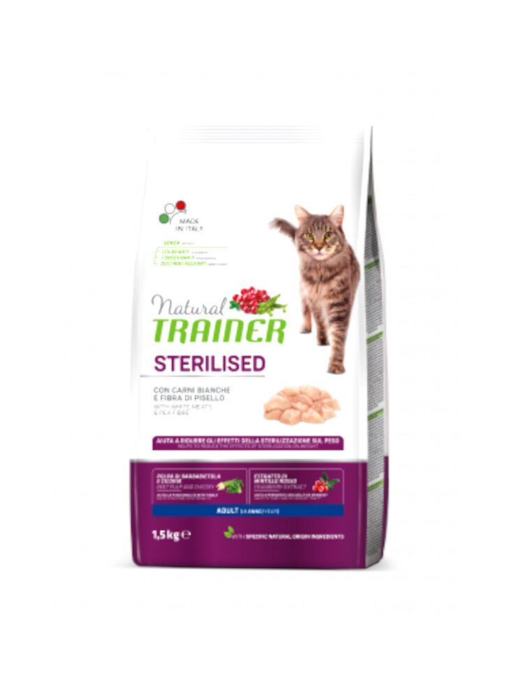 Trainer Natural Cat Adult Sterilised con carni tacchino 10KG