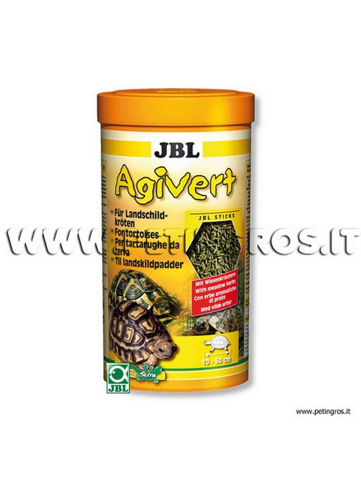 JBL Agivert Jbl mangime a base vegetale specifico per Tartarughe di Terra