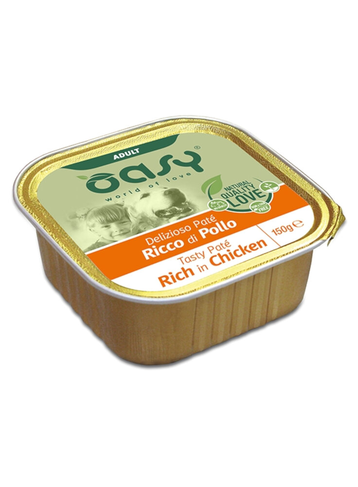 Oasy wet dog delizioso patè vaschetta 150gr