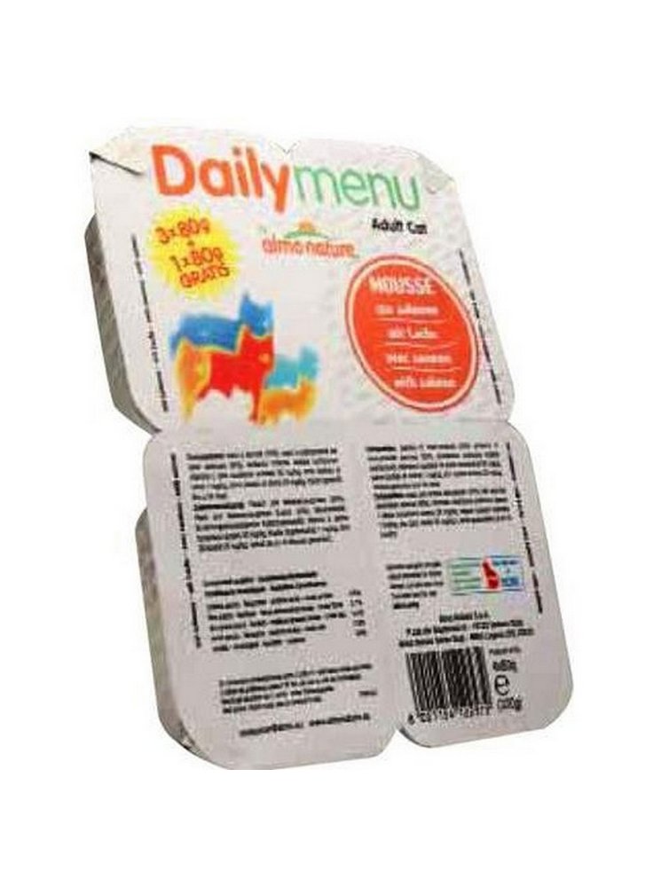 ALMO NATURE CAT DAILY MENU POKER PATE' GR 80 X 3 + 1 I