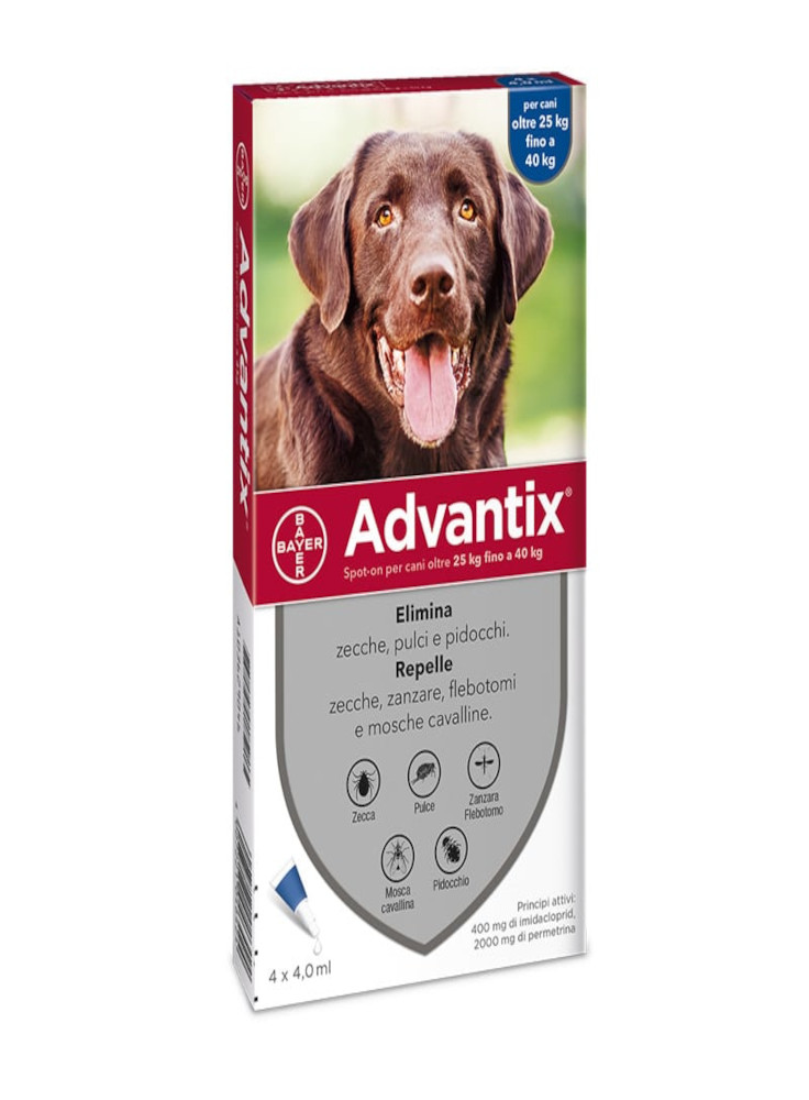 ANTIPARASSITARIO CANI ADVANTIX 25-40 kg - 4 fiale