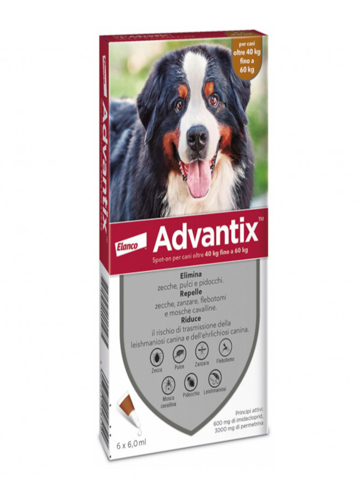 ANTIPARASSITARIO CANI ADVANTIX OLTRE 40 kg - 4 fiale