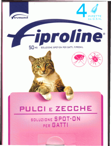 Fiproline antiparassitario spot-on per gatti 50mg