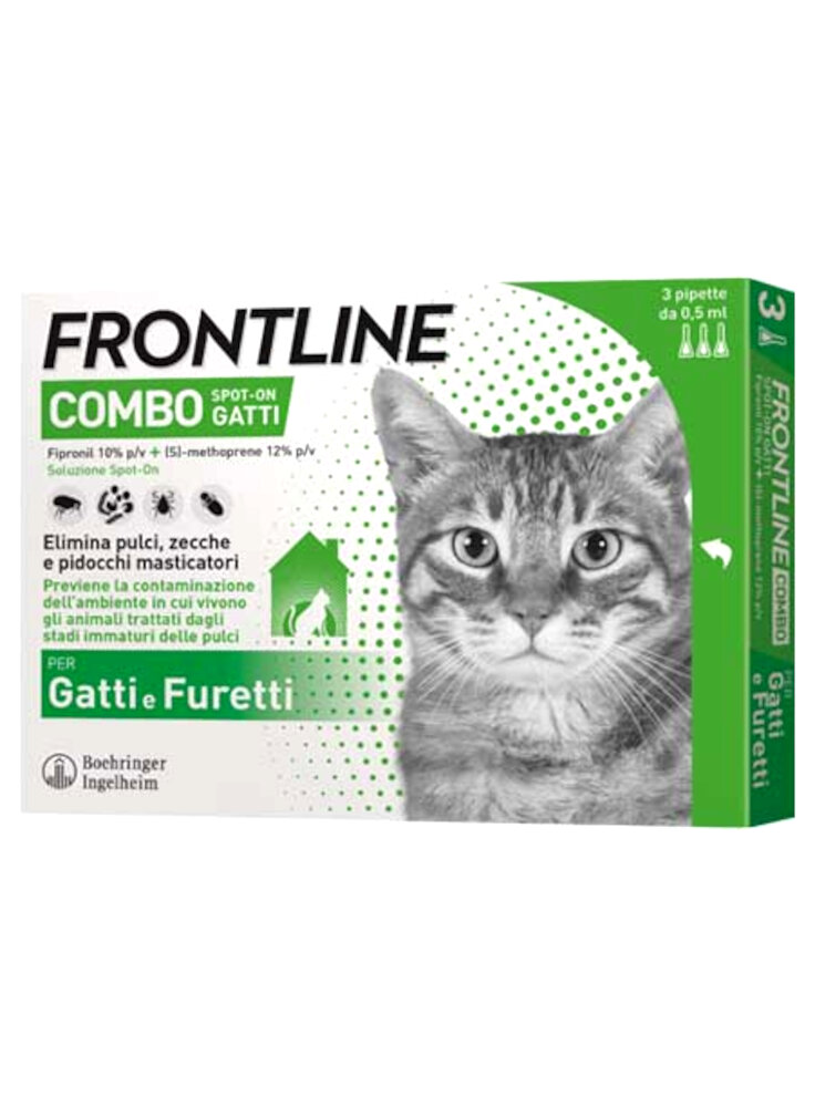 Antiparassitario per gatti Frontline combo Gatto 3 Fiale