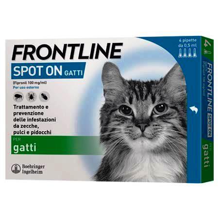 frontline spot on gatti 0,5ml 4 pipette