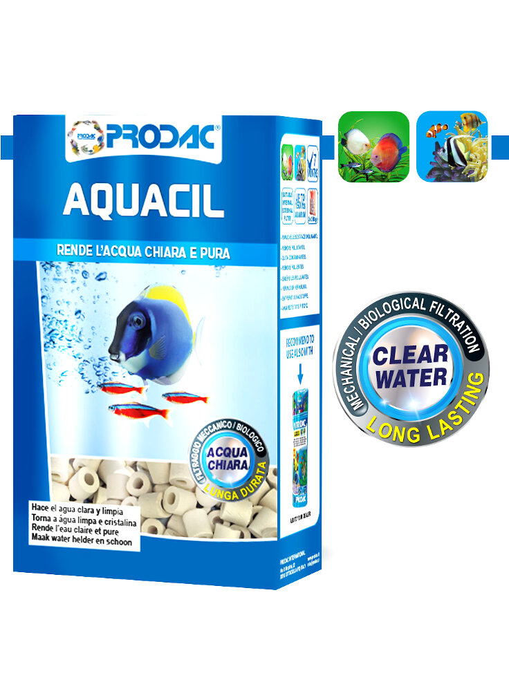 Prodac Aquacil cilindreatti di ceramica filtranti per acquario
