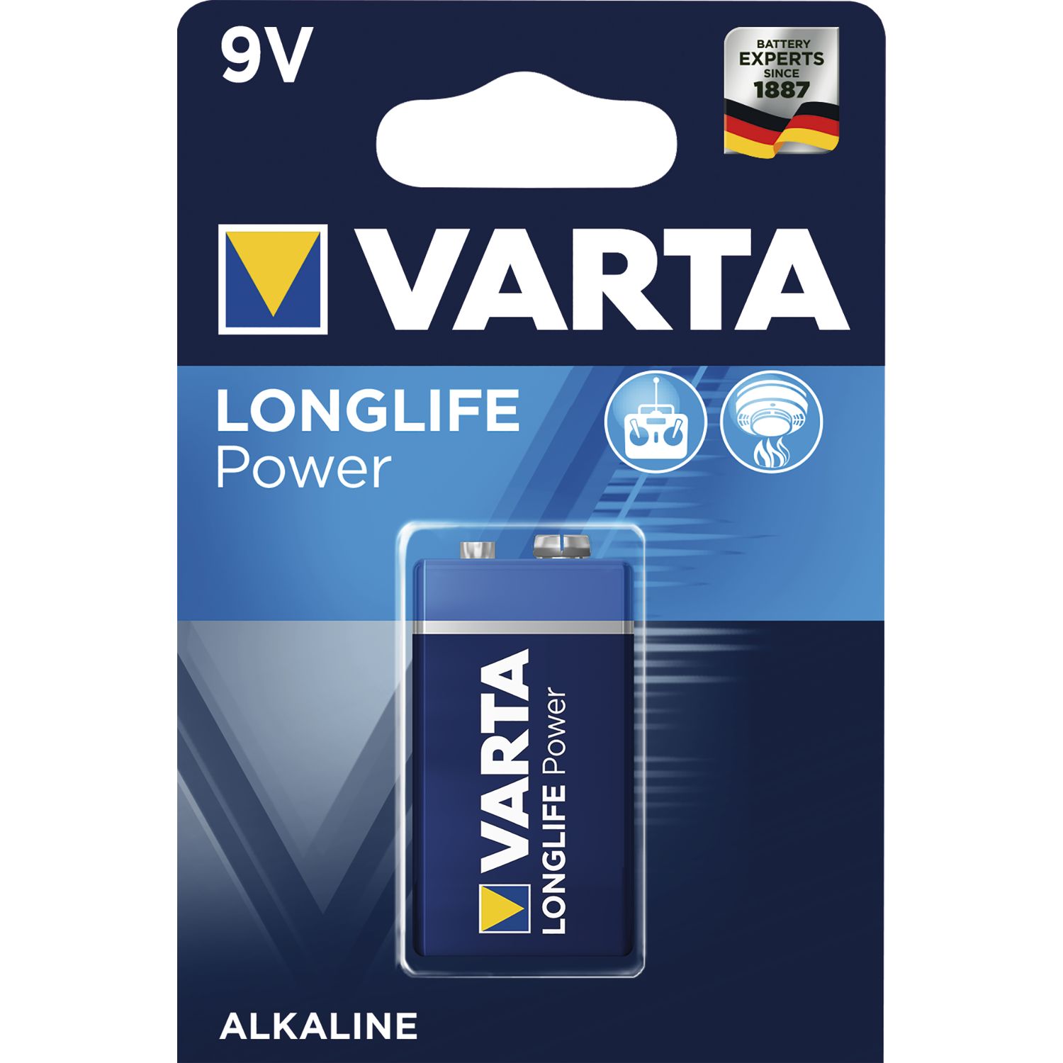batteria varta long life 9V