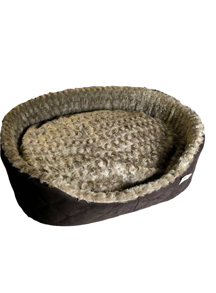 Cuccia alcantara imbottita per cani grandi e giganti