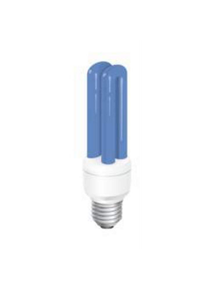 Lampada energy saving Moonshine blu 25.000 k attacco E27 14 watt/2U
