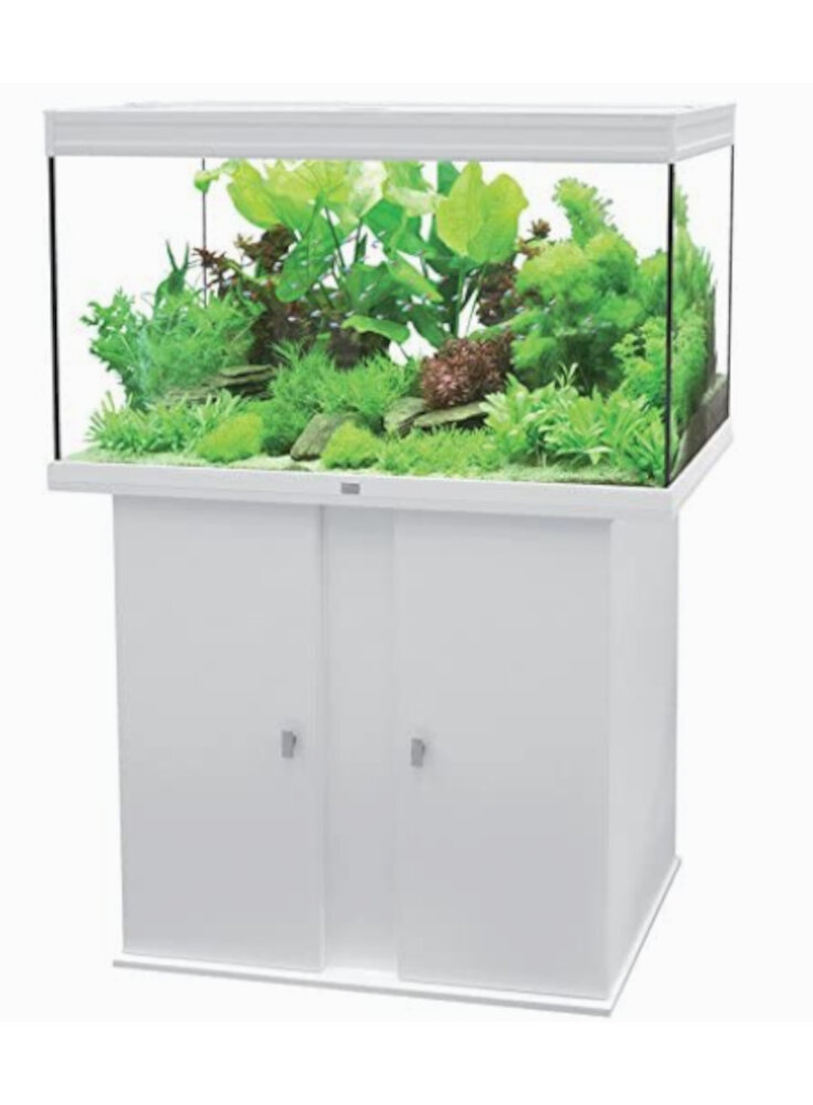 KIT ACQUARIO MOBILE ELEGANS PLUS 213lt BIANCO T5