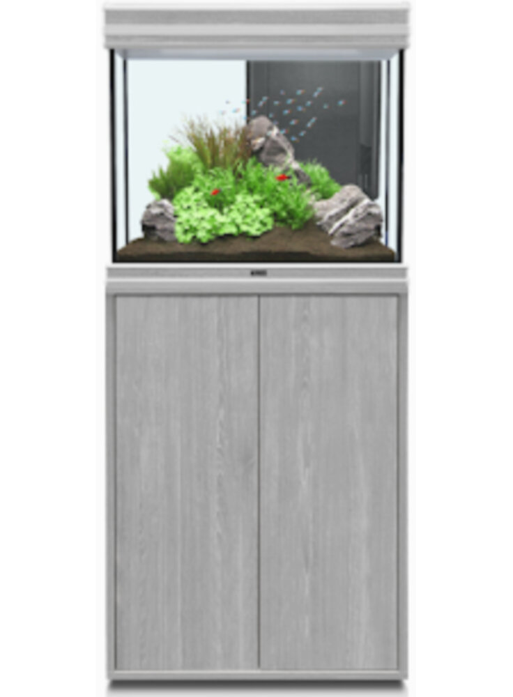 Acquario FUSION 60 LED 60 x 40 GRIGIO + Mobile incluo