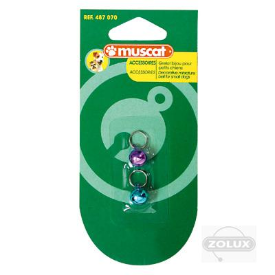 CAMPANELLO SONAGLIO CANE GATTO SET DA 2 PZ. misura 1cm