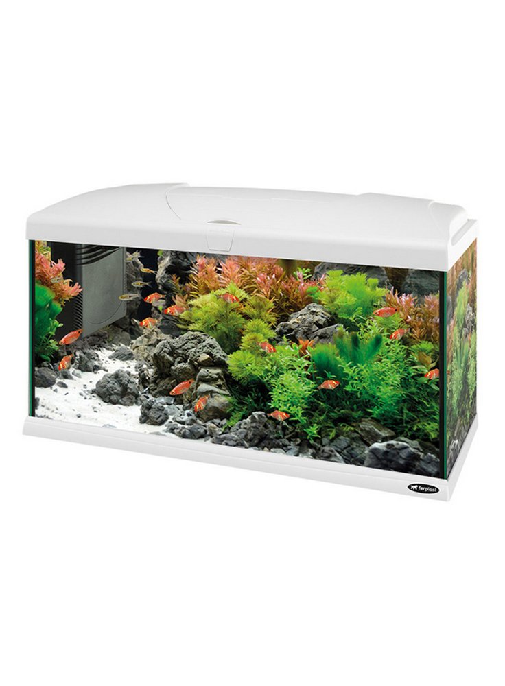 Acquario capri bianco led 50 60 80 completo di allestimento