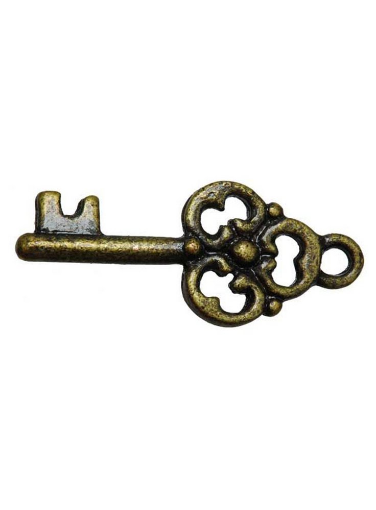 Ciondolo a foma di chiave color bronzo - omaggio con 60euro di spesa