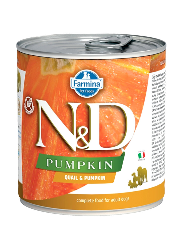 N&D DOG QUAGLIA E ZUCCA