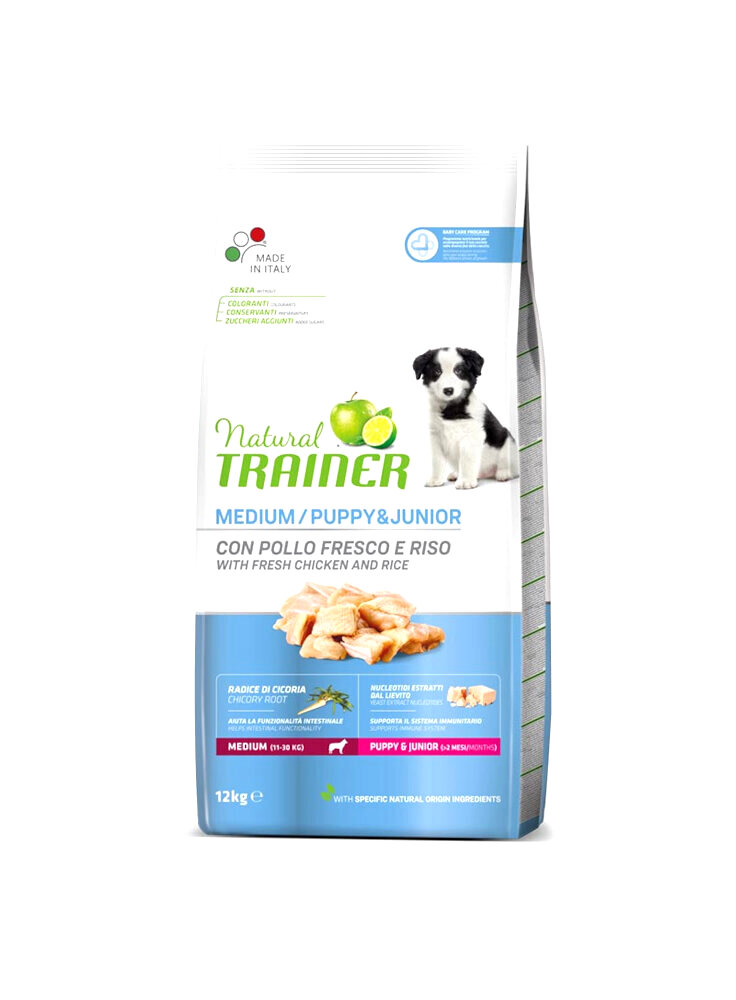 Trainer Natural Dog Puppy e Junior Medium