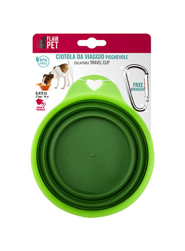 Ciotola Pieghevole per Cani di taglia Grande TRICK 700 ML