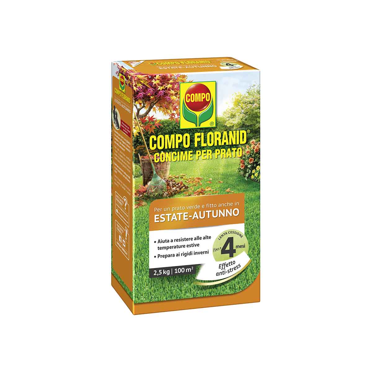 COMPO FLORANID FERTILIZZANTE PRATO ESTATE AUTUNNO KG.2.5