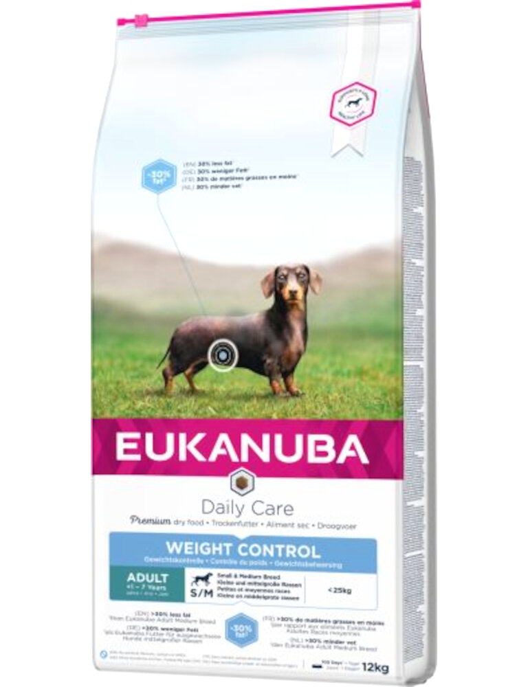 Eukanuba Dog Weight Control Adult Medium Breeds Chicken kg 12