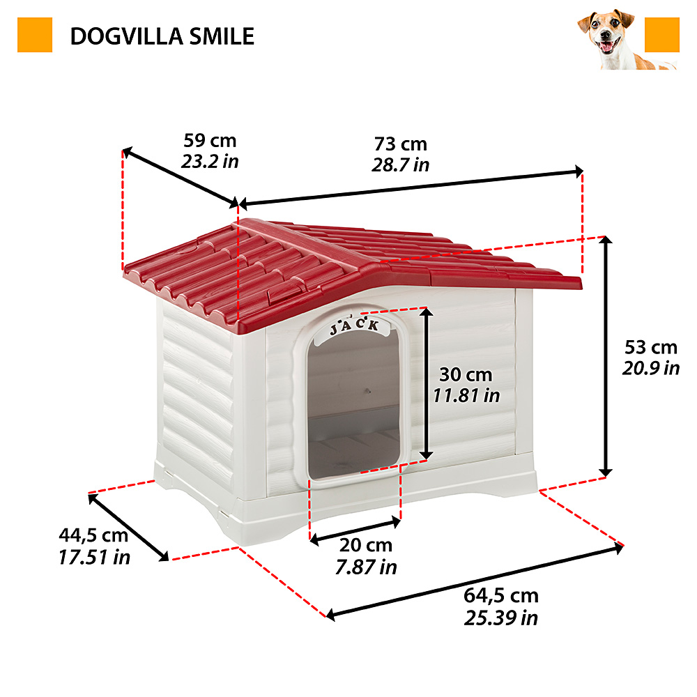 Ferplast Dogvilla 70 Smile Cuccia da esterno per cani